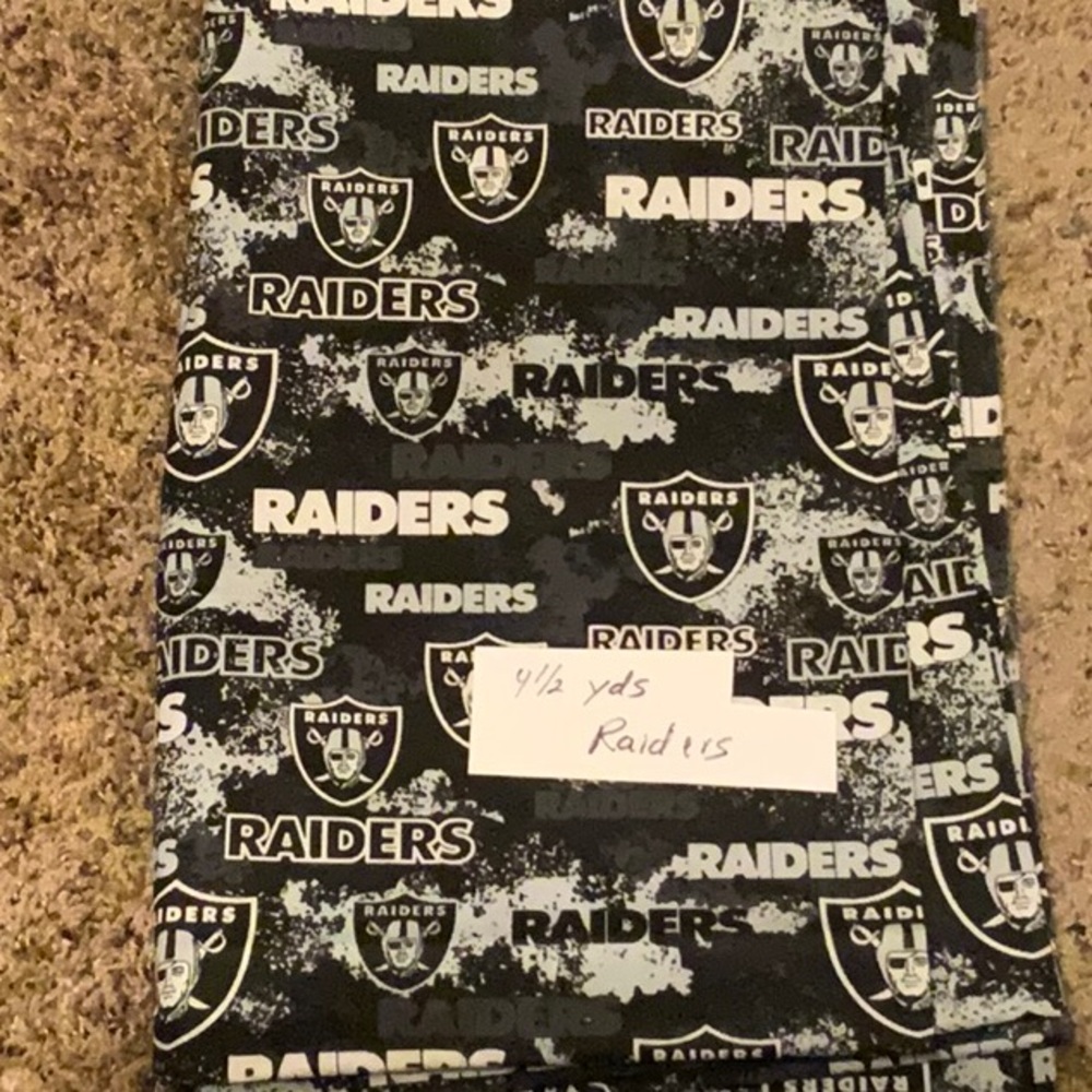 Raiders Themed Fabric